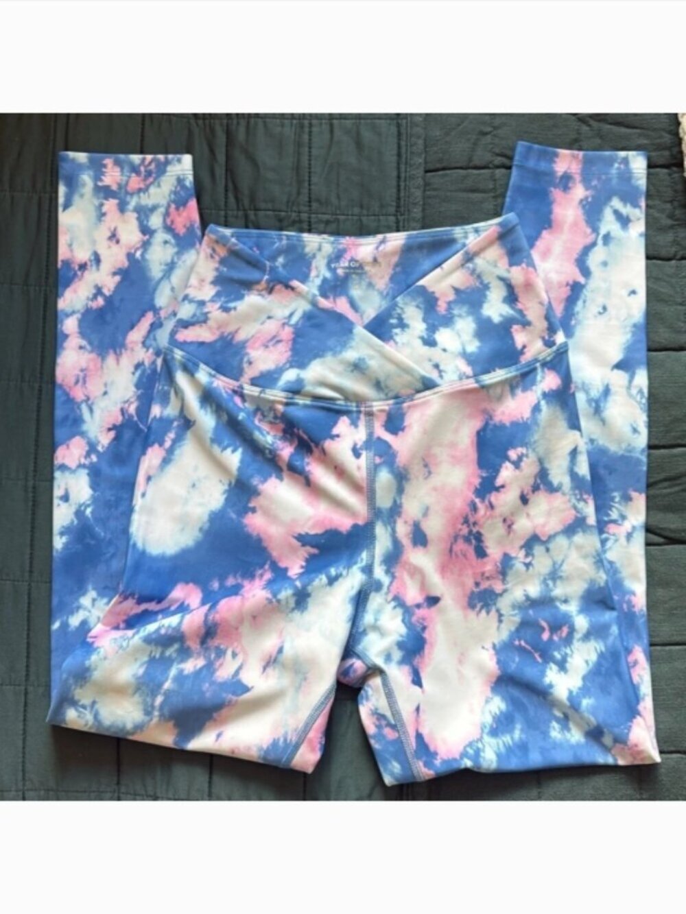 Like New Year of Ours Cross Waist Band Tie Dye Leggings Size Small - Picture 3 of 7
